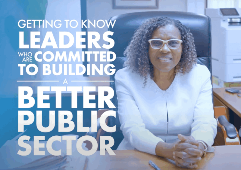 GIF showing leaders in public sector interview in Jamaica